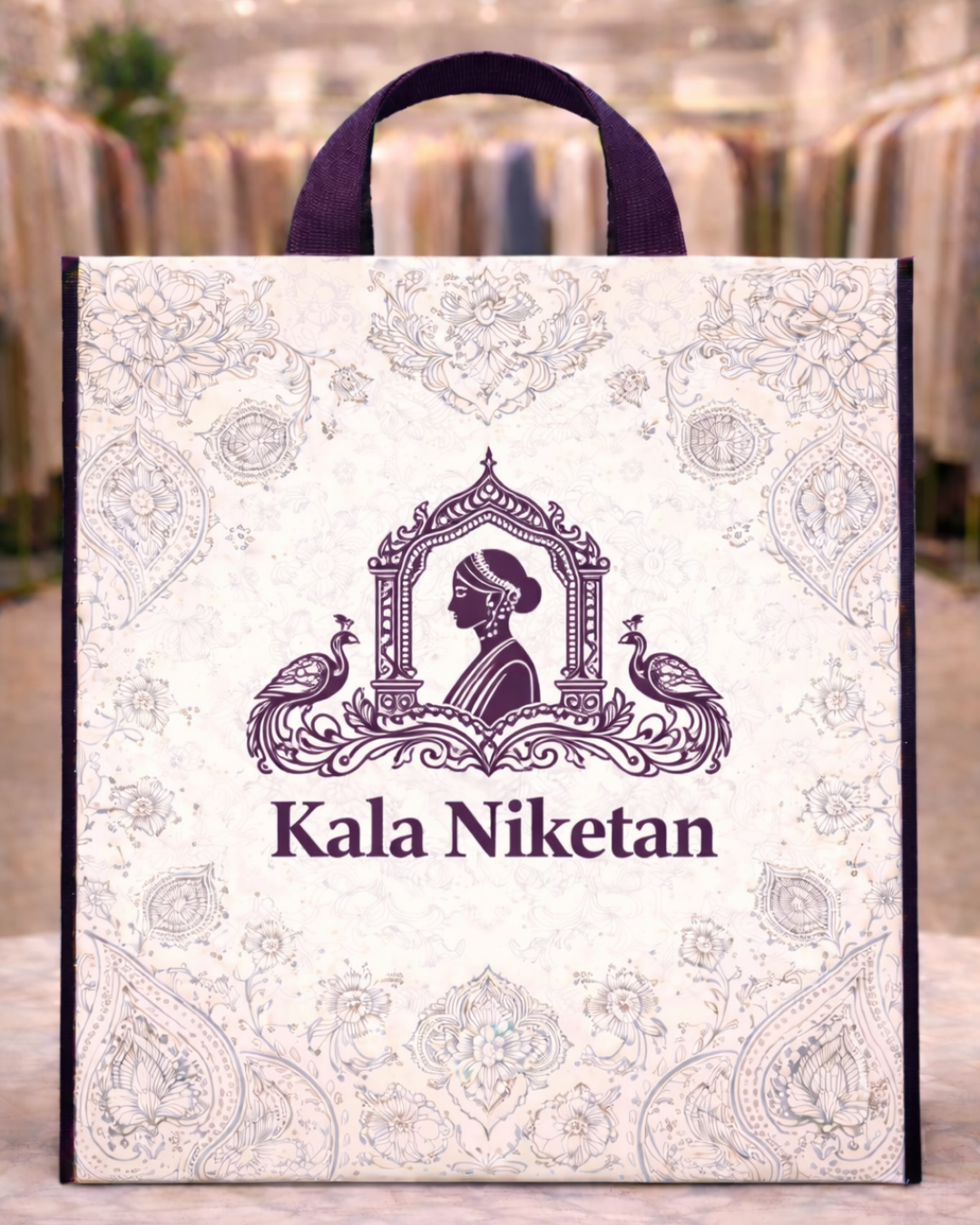 Loop Handle Bags with Piping | 15x19" | 80 GSM | MOQ-3000pcs