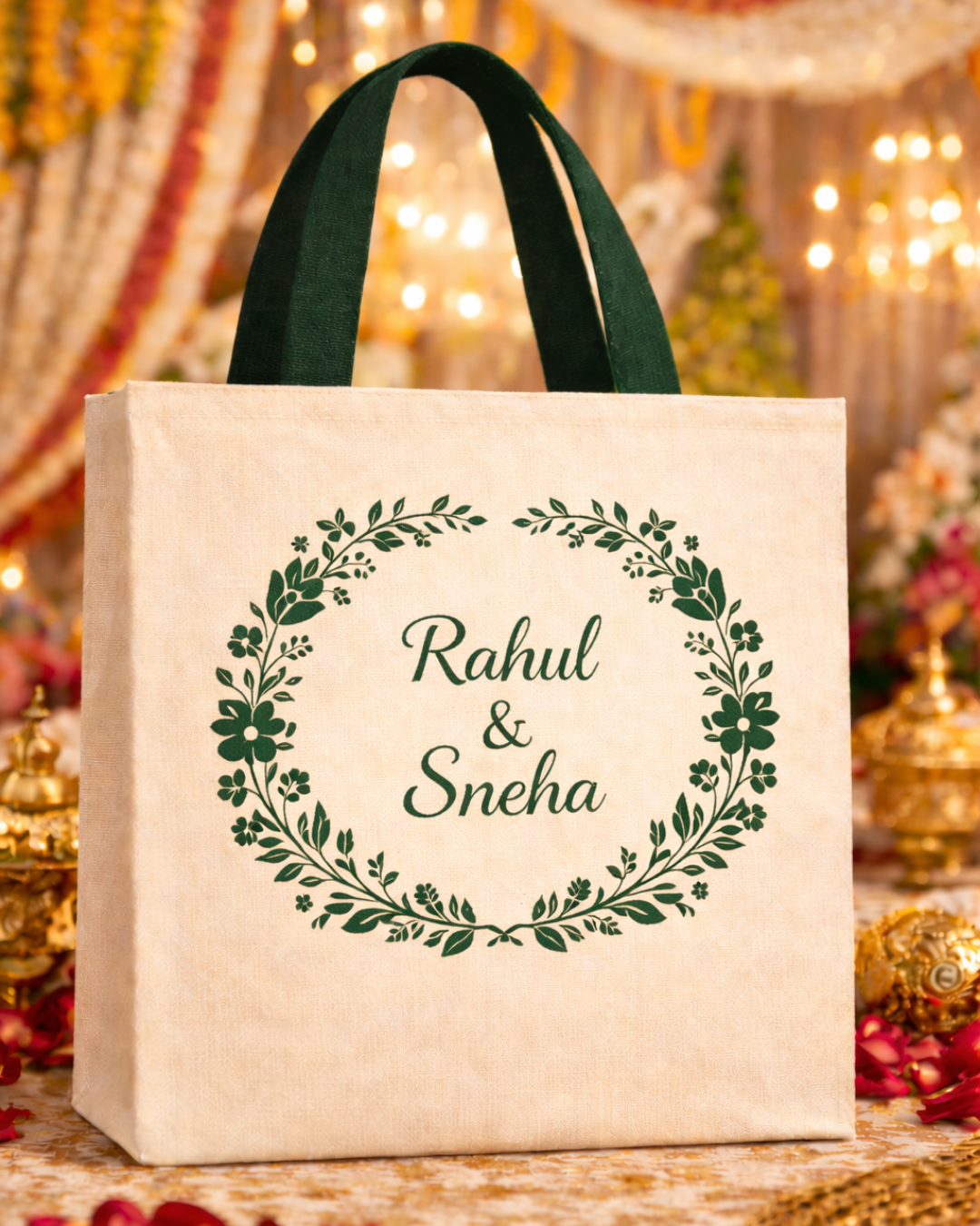 Wedding Return Gift Bags | Material, Size & Color Customizable | With/ Without Zipper | MOQ 1K pcs