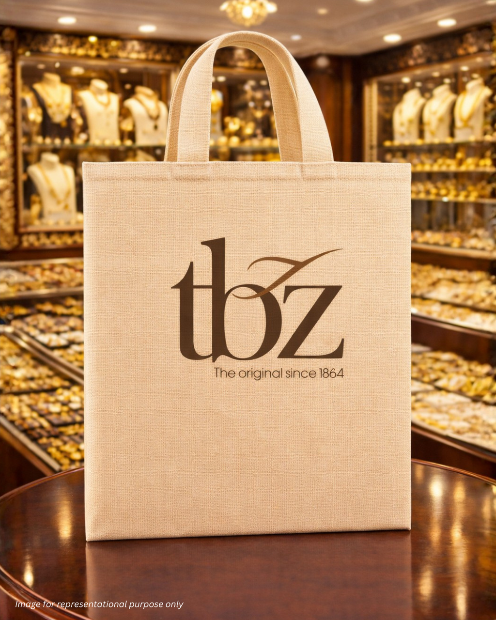 Jewellery Retail Carry Bags | No Chain | 13x17" | Premium Shiny Soft Jute Material