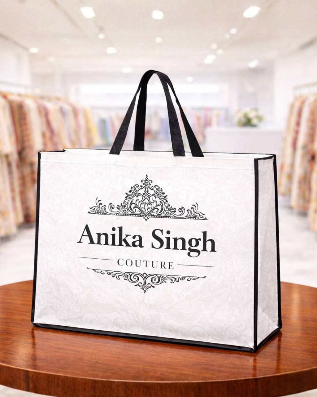 Premium Shopping Bag | 24x20x5" |  110 GSM Laminated Nonwoven Material | 8-10kg Capacity | Water Resistant