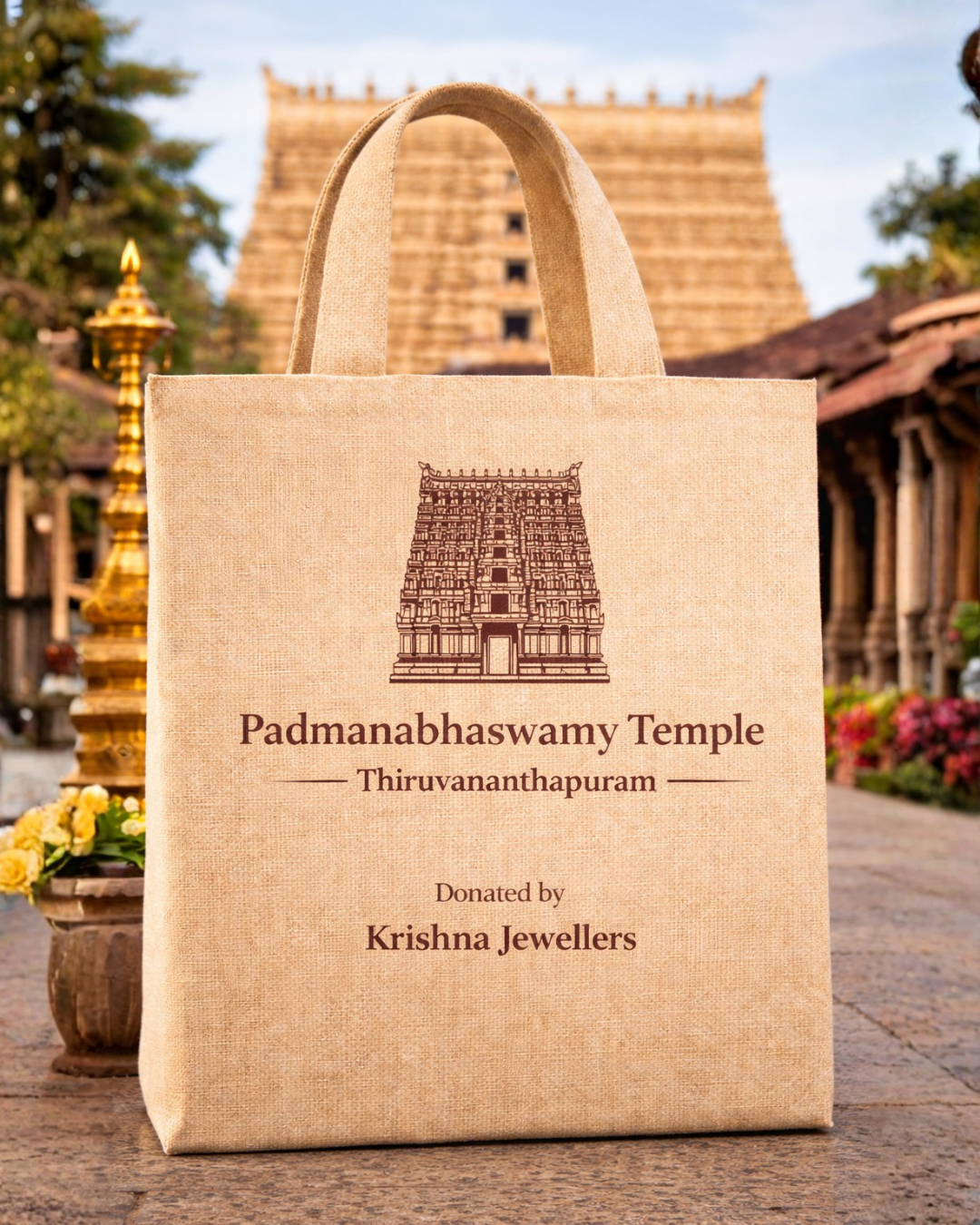 Temple Donation - Prasadam Bags | Material, Size, Color Customizable | With or Without Zipper | MOQ 5K pcs