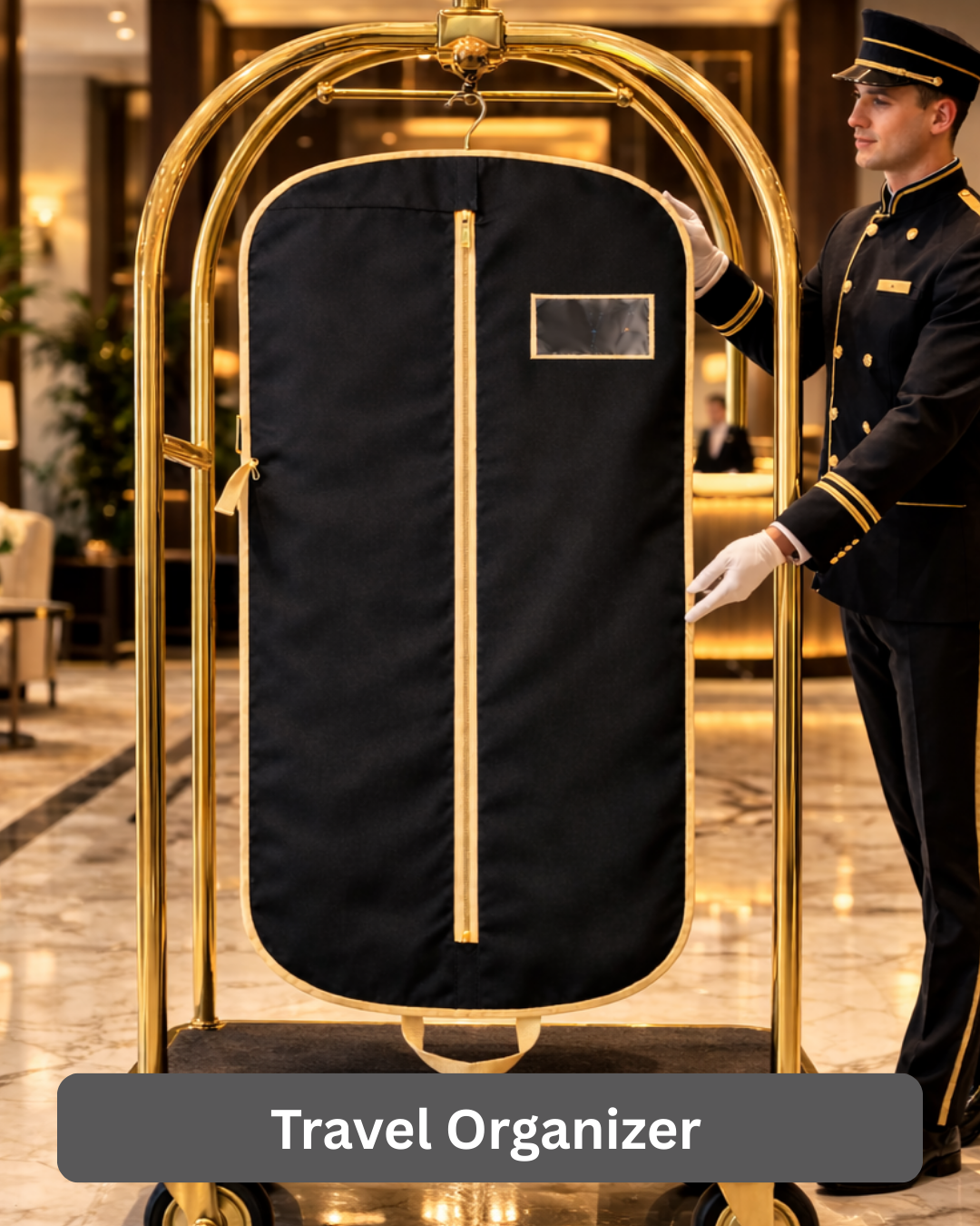 Suit Cover | 24x39" | 110 GSM Nonwoven Material | 360° Zipper | Transparent Window | Dust & Moisture