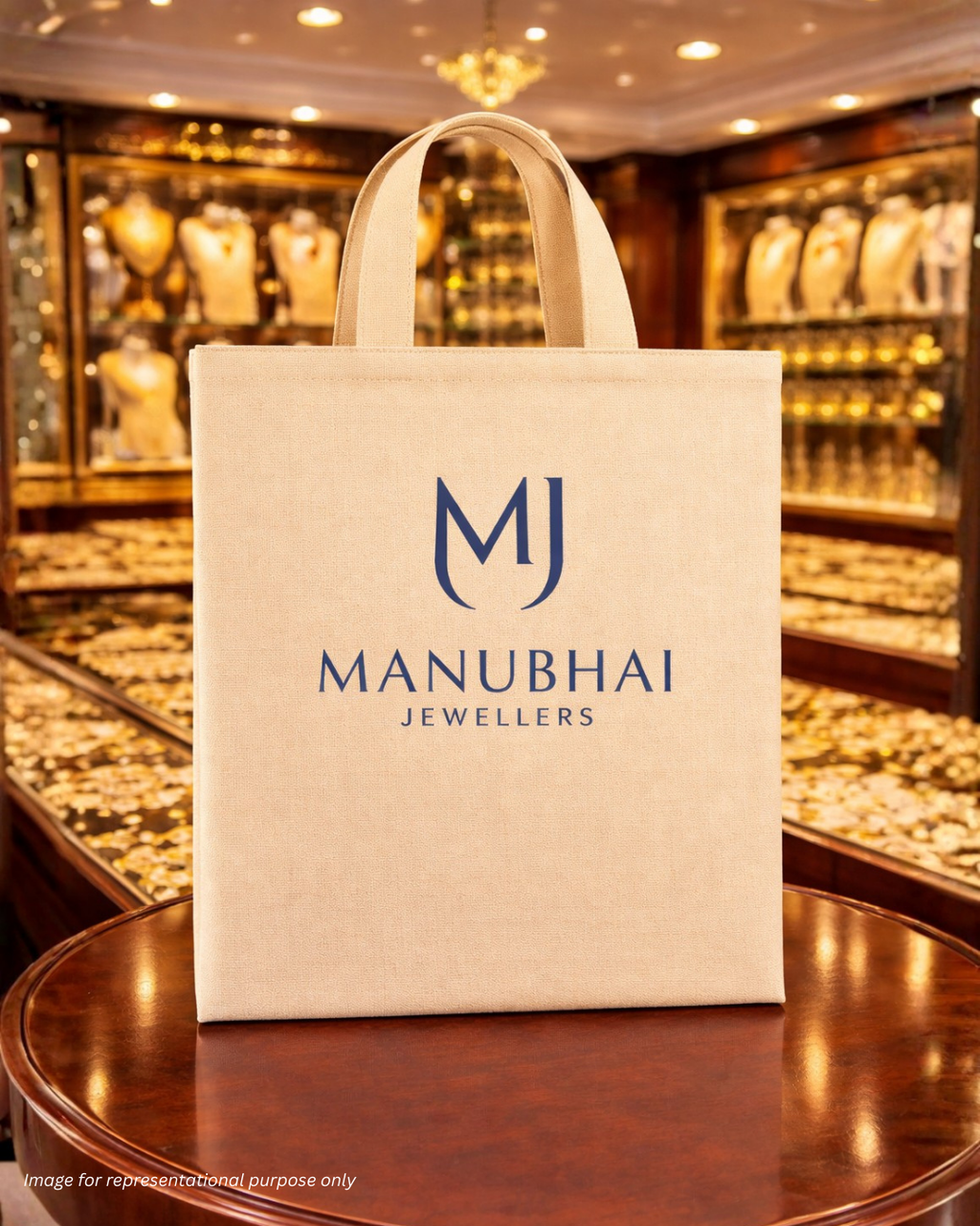 Jewellery Retail Carry Bags | 12x12x0" | No Gusette or Chain | Premium Shiny Soft Jute Material