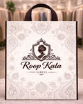 Loop Handle Bags with Piping (Stitched) | 14x19" | 110 GSM Nonwoven | Inner Lamination | 6-8kg Capacity | MOQ-3000pcs