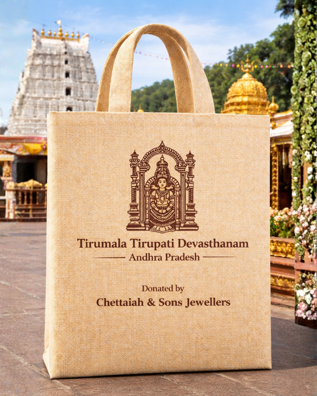 Temple Donation - Prasadam Bags | Material, Size, Color Customizable | With or Without Zipper | MOQ 5K pcs