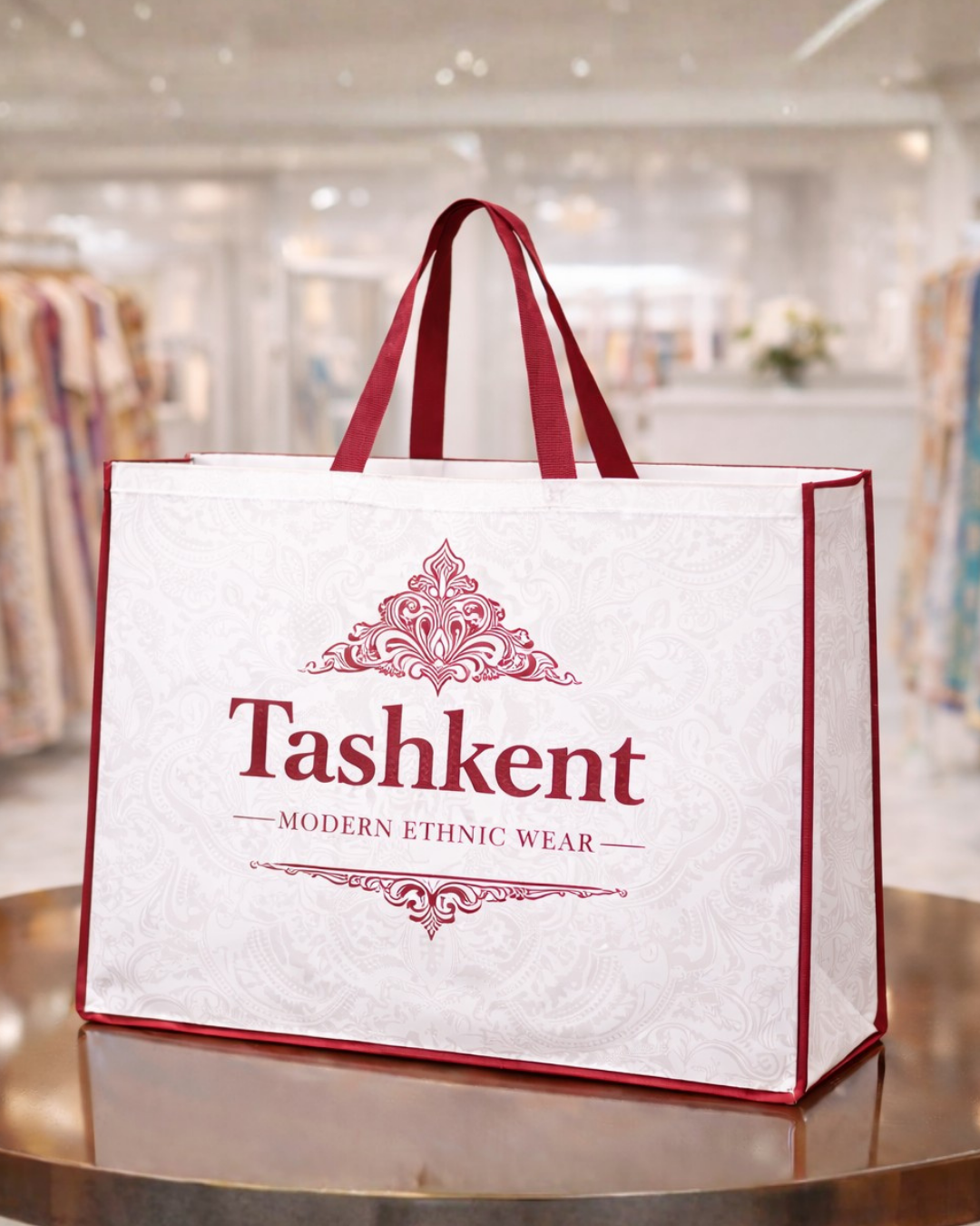 Retail Premium Shopping Bag | 22x18x4" | 8-10kg Holding Capacity | 120GSM Laminated Nonwoven Material | Water Resistant