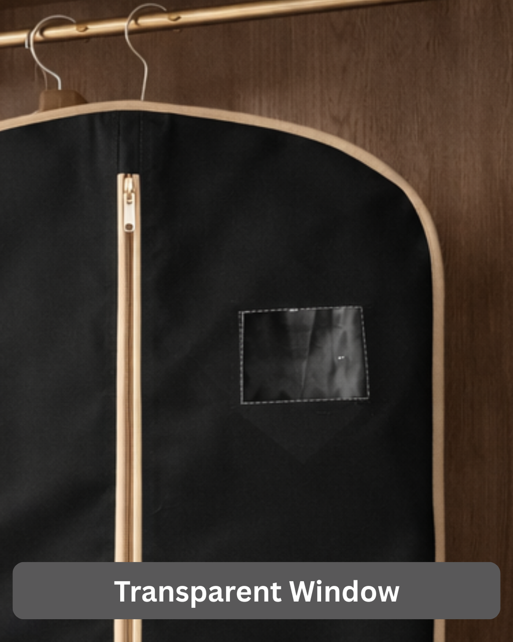 Suit Cover | 24x39" | 110 GSM Nonwoven Material | 360° Zipper | Transparent Window | Dust & Moisture