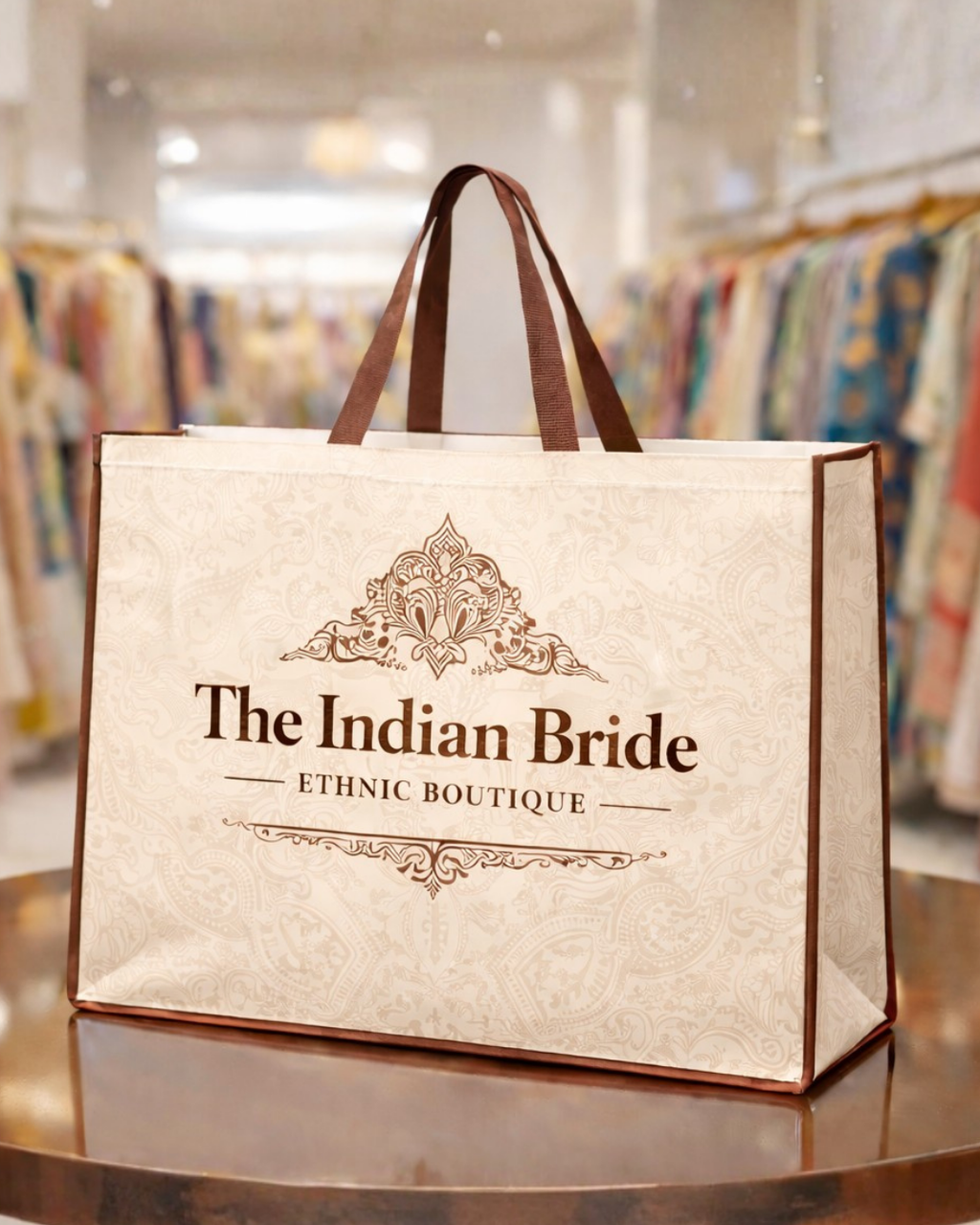 Premium Shopping Bag | 24x20x5" |  110 GSM Laminated Nonwoven Material | 8-10kg Capacity | Water Resistant