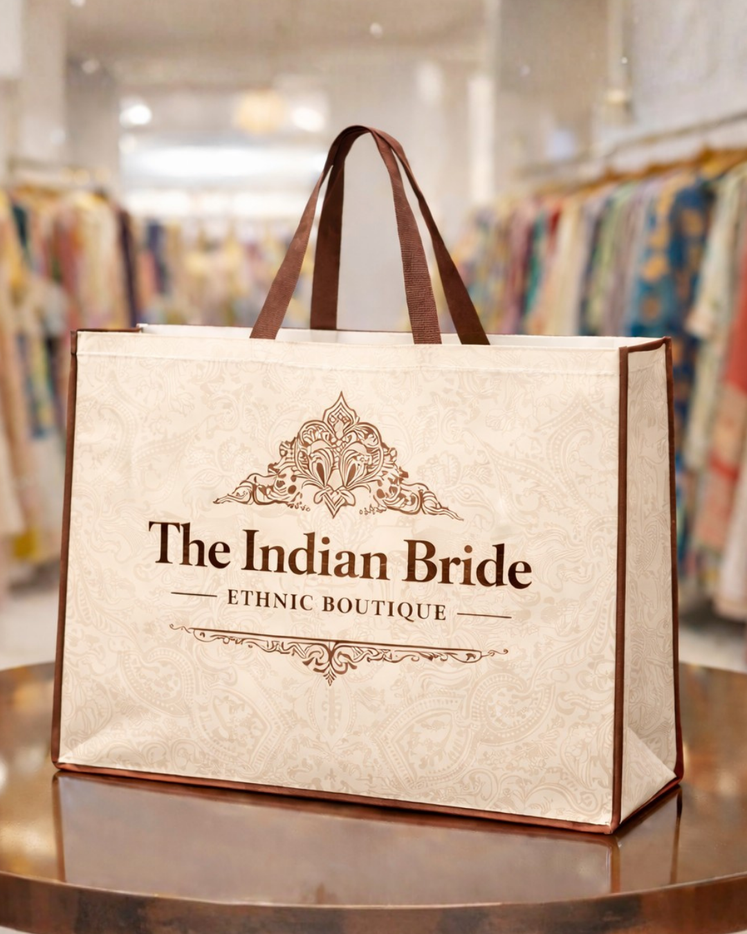 Retail Premium Shopping Bag | 24x20x5" | 8-10kg Holding Capacity | 120GSM Laminated Nonwoven Material | Water Resistant