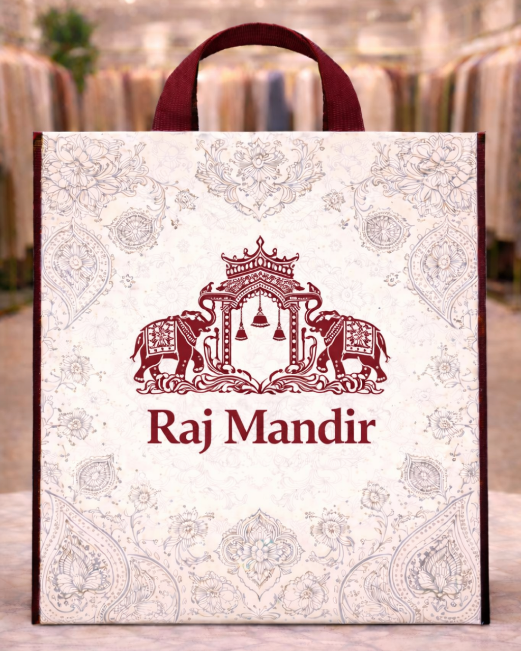 Loop Handle Bags with Piping | 15x19" | 80 GSM | MOQ-3000pcs