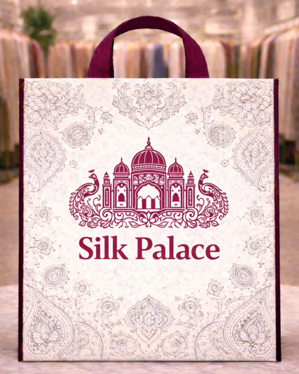 Loop Handle Bags with Piping | 15x19" | 80 GSM | MOQ-3000pcs