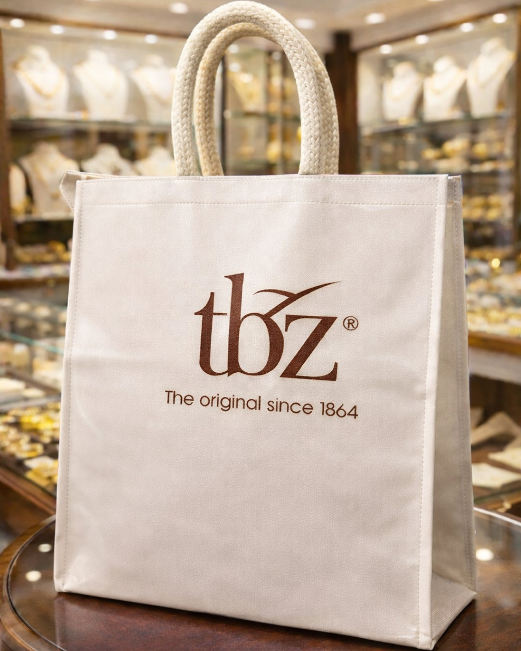 Jewellery Retail Carry Bags | 12x12x3" | With Chain, Gusset & Premium Mesh Handle | PU Matt Finish Material (Copy)