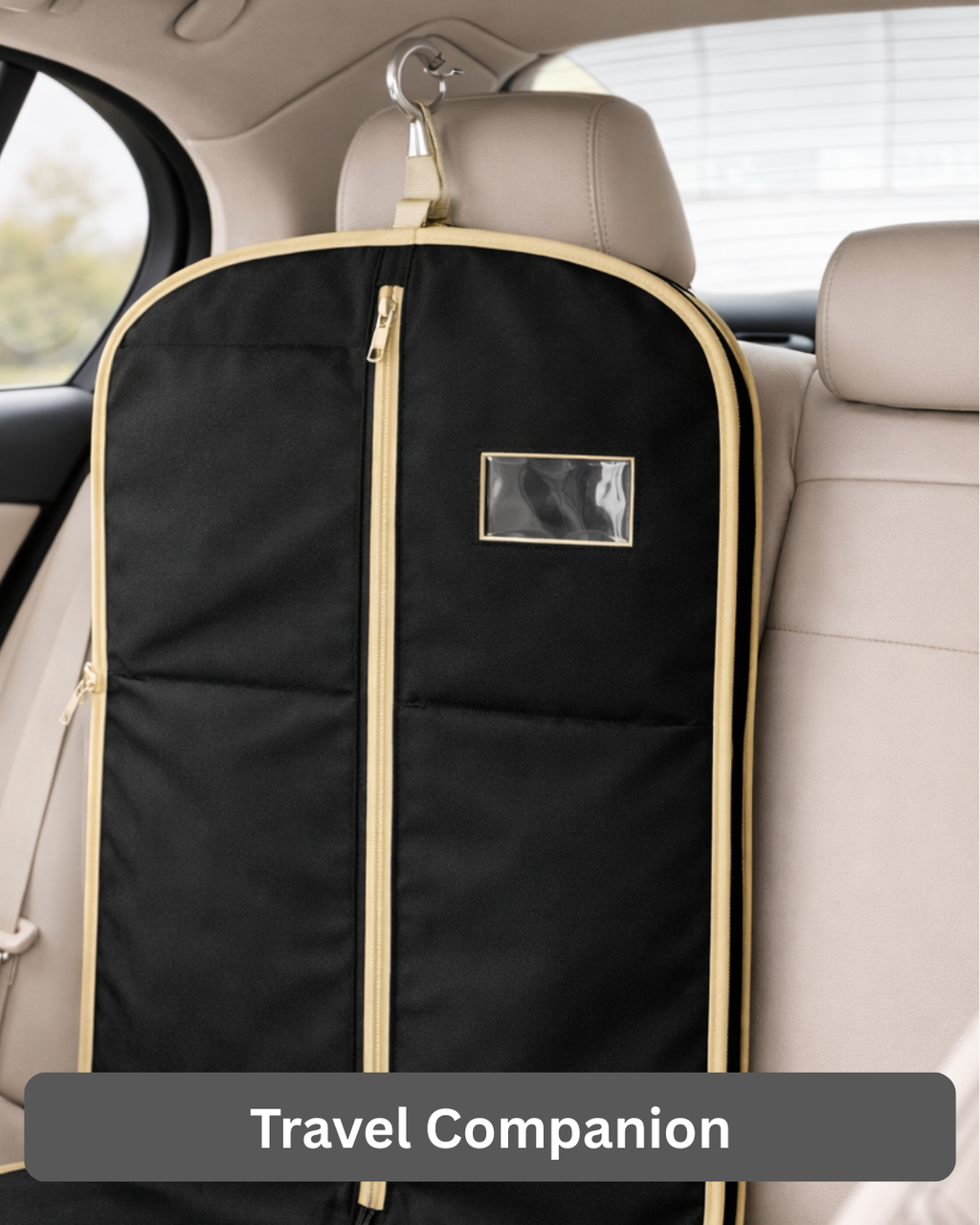 Suit Cover | 24x39" | 110 GSM Nonwoven Material | 360° Zipper | Transparent Window | Dust & Moisture