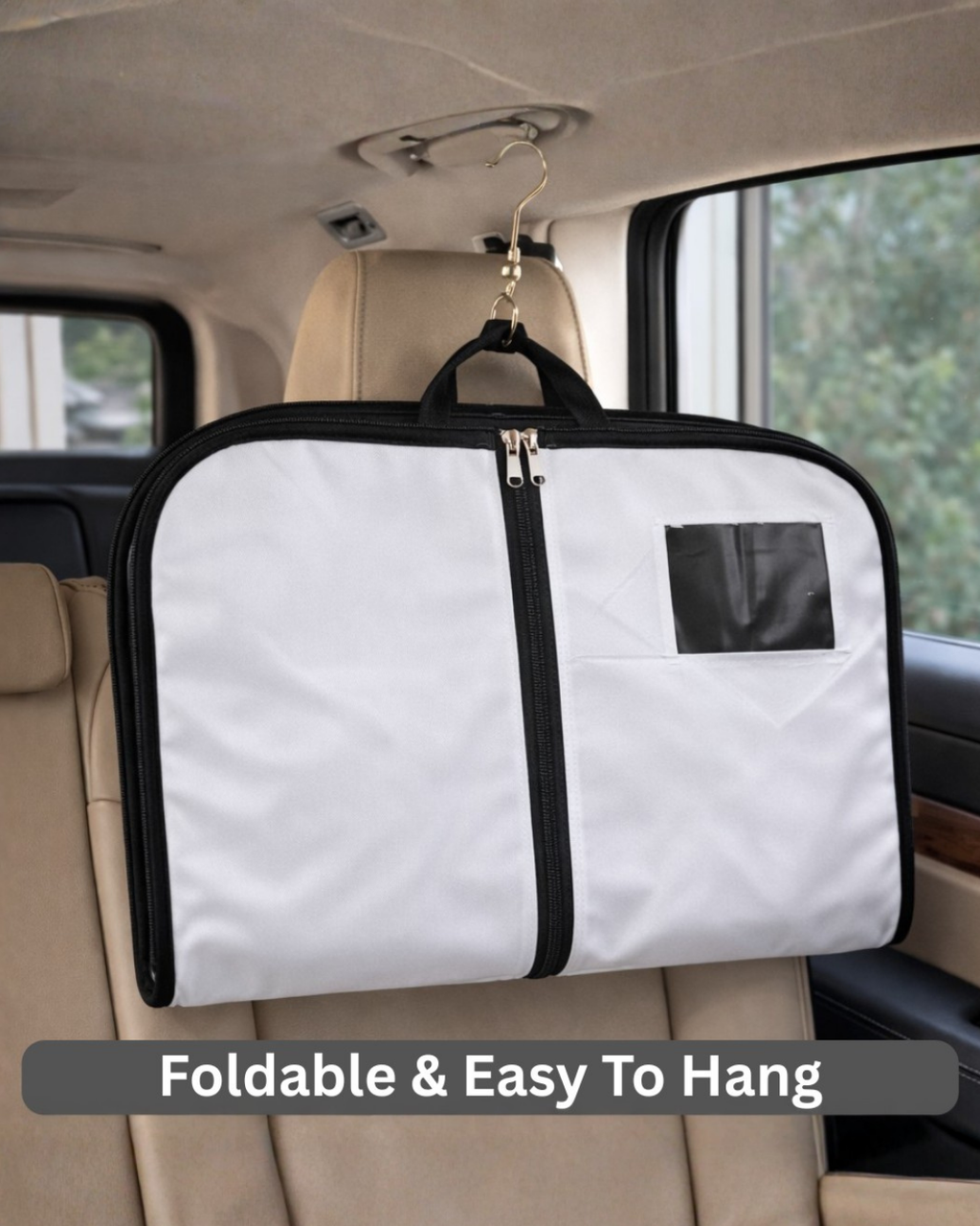 Suit Cover | 24x39" | 120GSM Nonwoven Material | 360° Zipper | Transparent Window | Dust & Moisture Resistant Laminated Material