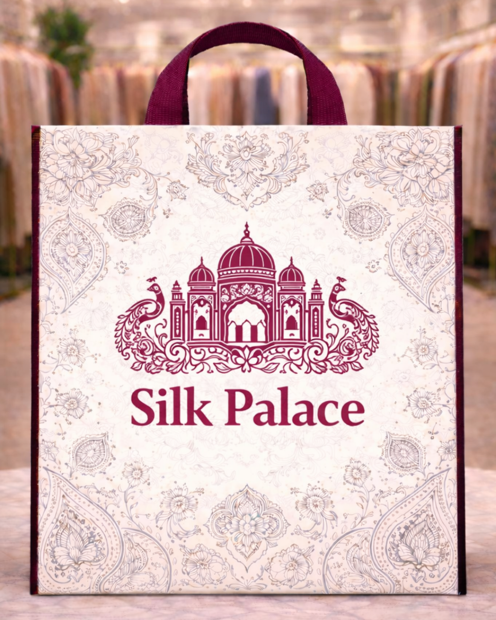 Loop Handle Bags with Piping | 15x19" | 80 GSM | MOQ-3000pcs